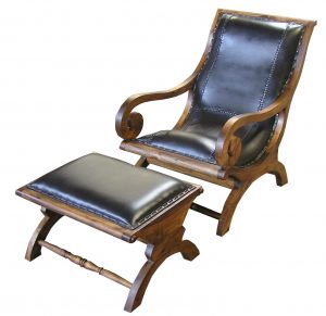 square Lazy Chair With stool