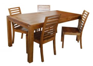 Dili Dining Set wooden leg