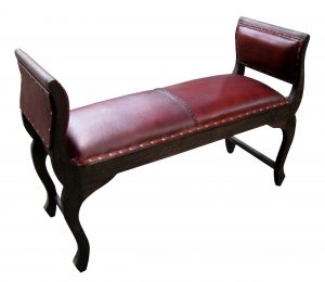 Kartini Bench Red Leather