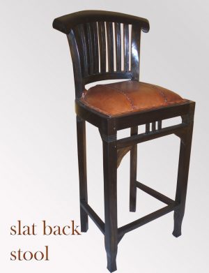 Slat Back barstool