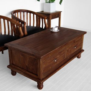 Square Cofee table with 4 drawer