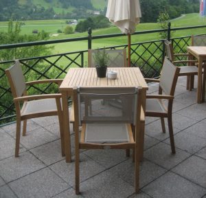 TBM04 Monica stacking and square table set