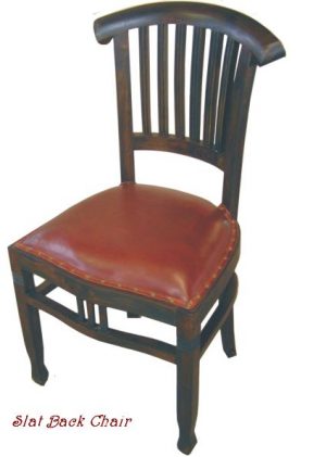 slat back chair