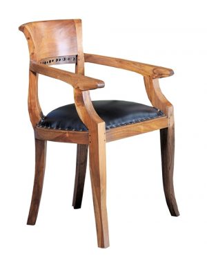 Italy Arm Chair leather seat