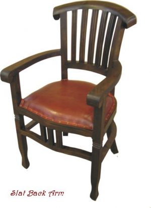 Slat Back Arm Chair
